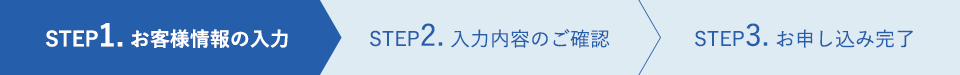 お客様情報のご入力