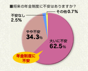 将来の年期制度に不安はありますか？